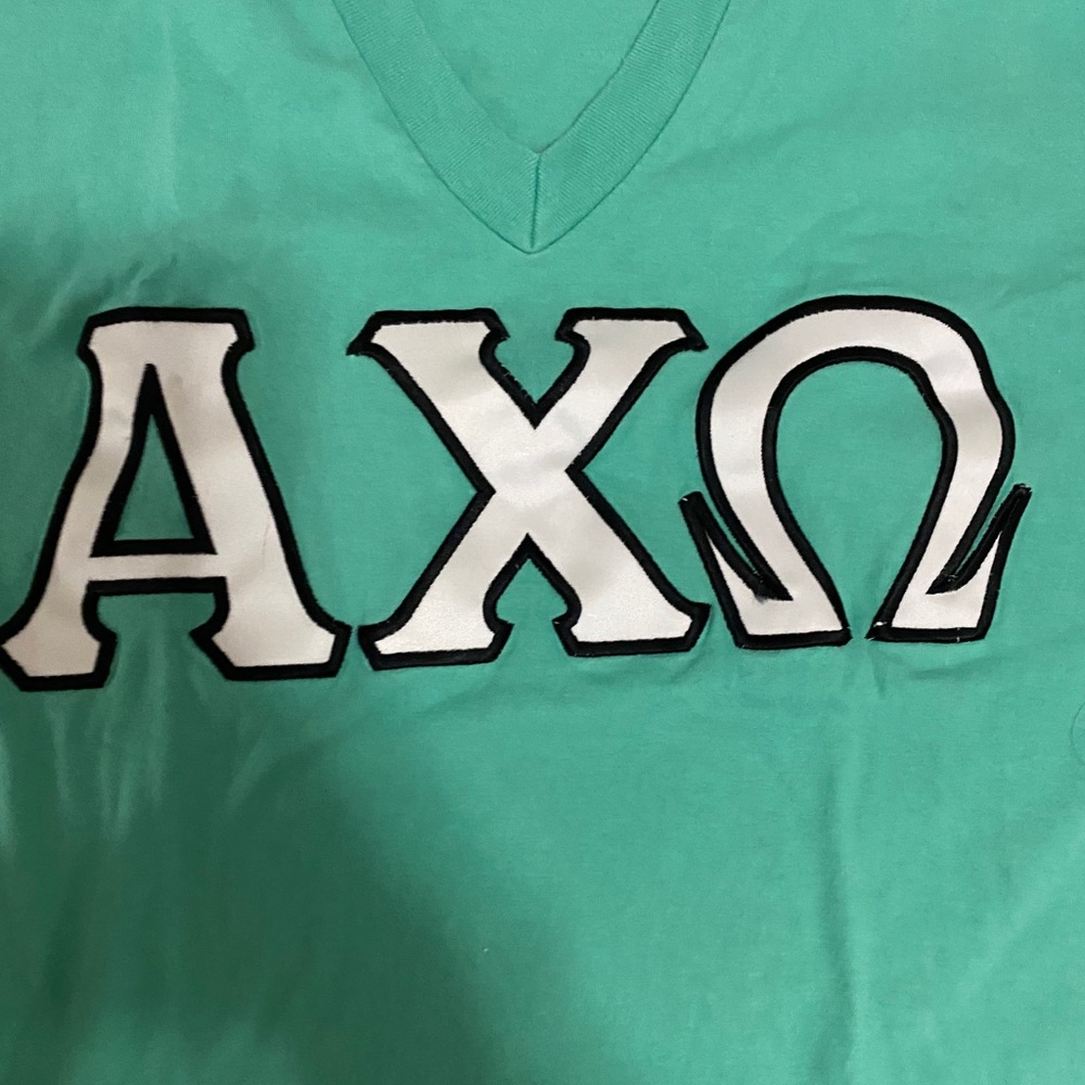 Alpha chi omega letters shirt